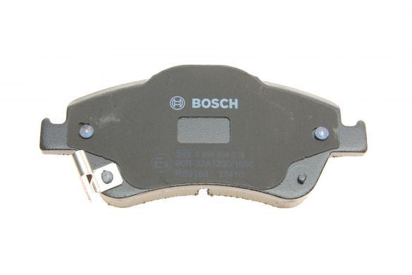 Колодки гальмівні (передні) Toyota Auris 06-12/Corolla 06-14 (з прижимною пластиною) 0 986 494 638 фото