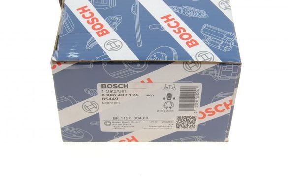 Колодки ручника Mercedes S-class (W116/W126) 72-91 (160x25) 0 986 487 126 фото