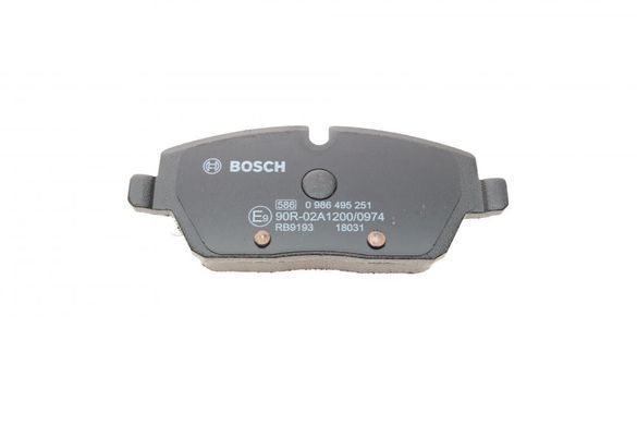 Колодки тормозные (передние) BMW 1 (E81/E82/E87/E88) 04-13/2 (F45) 14-18 0 986 495 251 фото