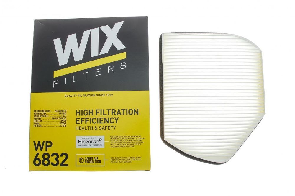 Фільтр салону Mercedes E-class (W210) / CLK (C208) / SLK (R170) / C-class (W202) 93-04 / Chrysler Crossfire 03-07 (WIX WP6832) WIX WP6832 фото