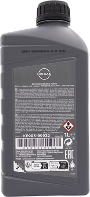 Оригінальна гальмівна рідина Nissan Brake Fluid DOT4 1 л (KE90399932) KE90399932 фото
