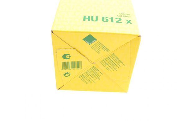 Фильтр масляный Citroen C2/C3/Berlingo/Peugeot 106-306/Partner 1.1i-1.6 00-10/Partner 1.4i 08-15 (MANN HU 612 X) HU 612 X фото