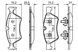 Колодки гальмівні (передні) Mercedes E-class (W211)/ GL-class (X164) 02- 0 986 494 165 фото 11