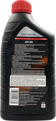 Масло трансмісійне Toyota ATF WS 1 л (00289-ATFWS) 00289ATFWS фото