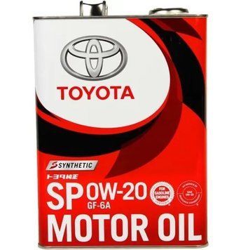Моторное масло Toyota 0W20 SP/GF-6A 4 л (08880-13205) 0888013205 фото