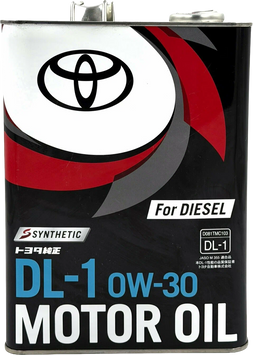 Дизельное моторное масло Toyota Diesel Oil DL-1 0W-30 4 л (08883-03205) 0888303205 фото