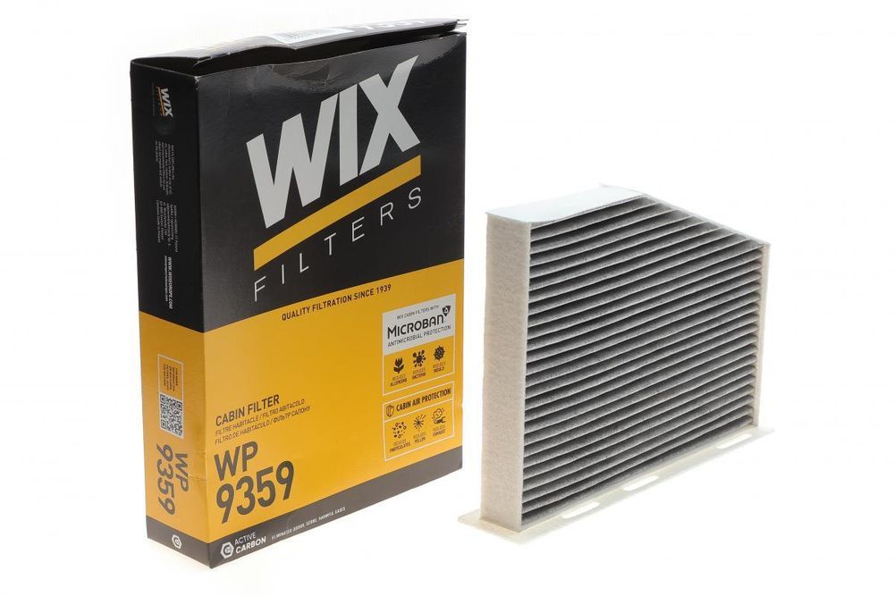 Фільтр салону Audi A3 / Q3 / Skoda Octavia / SuperB / VW Caddy / Golf / Passat / Touran 1.0-3.6 03- (вугільний) (WIX WP9359) WIX WP9359 фото