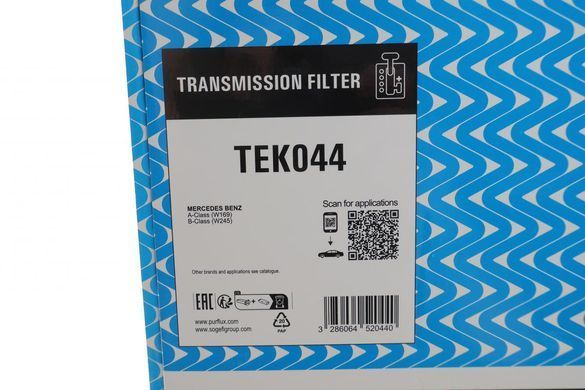 Фільтр АКПП Mercedes A-class (W169)/B-class (W245) 04- (M266/OM640) (з прокладкою) (Purflux TEK044) TEK044 фото
