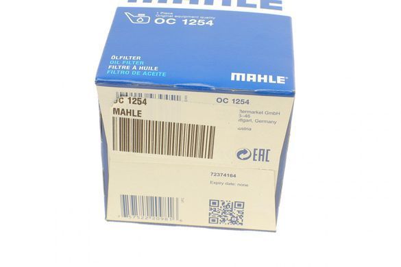 Фильтр масляный Honda/Hyundai/Kia 93- (MAHLE OC 1254) MAHLE OC 1254 фото
