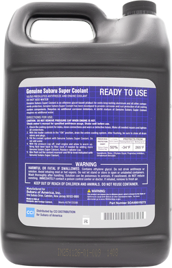 Оригінальний готовий антифриз Subaru Super Coolant (SOA906V9272) 3.78 л синій SOA906V9272 фото