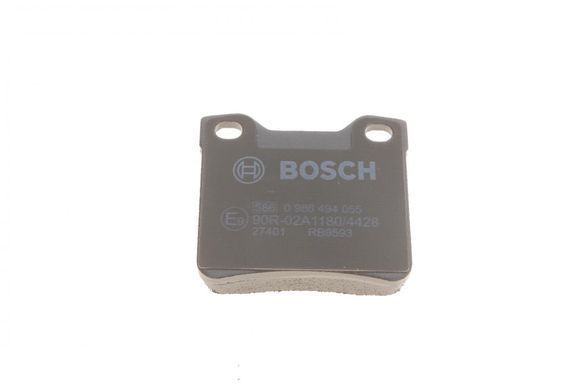 Колодки тормозные (задние) Peugeot 406 96-04/605 89-11 (+датчики) 0 986 494 055 фото