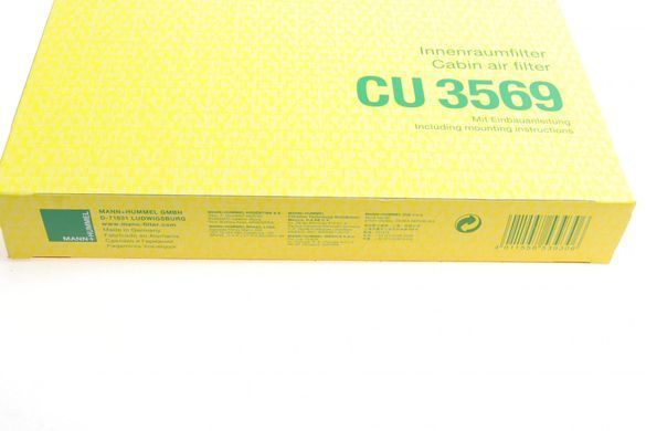 Фільтр салону Mercedes Sprinter 06-/VW Crafter 06-16 (MANN CU 3569) CU 3569 фото