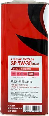 Моторна олива Toyota 5W30 SP/GF-6A 4 л 0888013705 фото