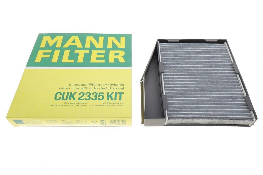 Фільтр салону Fiat Doblo/Idea 01-/Punto 99-12 (+AC)/UAZ Patriot 04- (вугільний) (MANN CUK 2335 KIT) CUK 2335 KIT фото