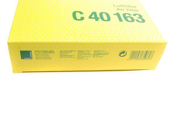 Фильтр воздушный Mercedes A-class (W169) 2.0CDI OM640 04-12/B-class (W245) 2.0CDI OM640 05-11 (MANN C 40 163) C 40 163 фото