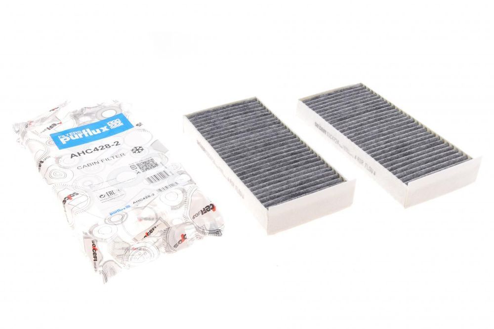 Фильтр салона BMW X1 14-/X2 (F39) 17-/I3 13-(угольный) (к-кт 2шт) (Purflux AHC428-2) AHC428-2 фото