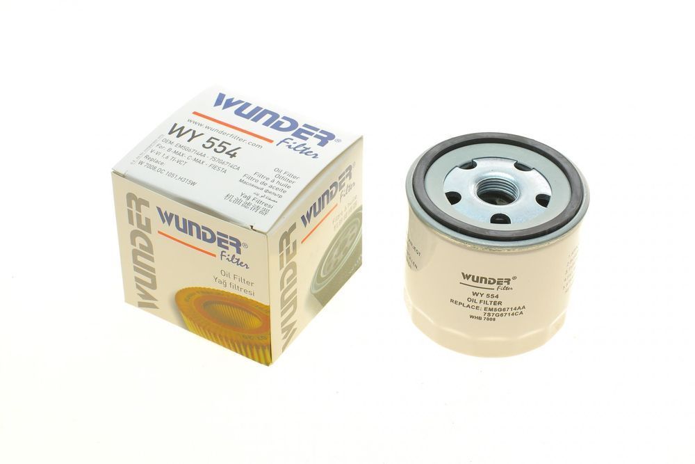 Фільтр масляний Ford Transit 2.3i 16V 06- /Focus/Mondeo/Mazda 1.8/2.0 00- (Wunder WY 554) WY 554 фото