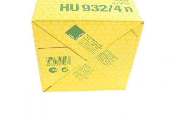 Фильтр масляный Mercedes LN2/LK/MK OM356/357/364/366 84-98/T2/LN1 OM364 86-94 (MANN HU 932/4 N) HU 932/4 N фото