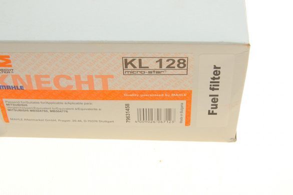 Фільтр паливний Toyota Camry 2.2/3.0 96-02/Mitsubishi Pajero/Pajero Sport 2.4-3.5 91- (KNECHT KL 128) KNECHT KL 128 фото