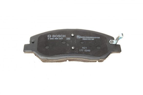 Колодки гальмівні (передні) Hyundai Santa Fe II/III/Genesis 06-/Kia Sorento/Ssangyong Korando 09- 0 986 494 227 фото
