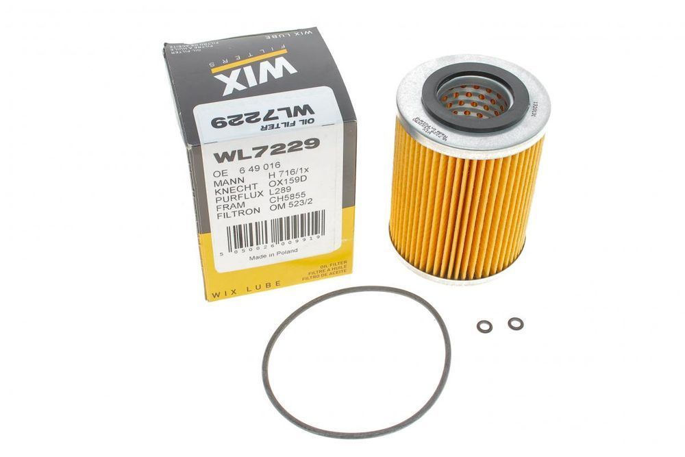 Фильтр масляный Opel Vectra 2.0 DI 16V 95-02 (WIX WL7229) WIX WL7229 фото