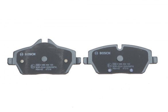 Колодки тормозные (передние) BMW 1 (E81/E82/E87/E88) 04-13/2 (F45) 14-18 0 986 494 120 фото