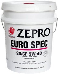 Моторное масло IDEMITSU ZEPRO EURO SPEC 5W40 20л 1849031 фото