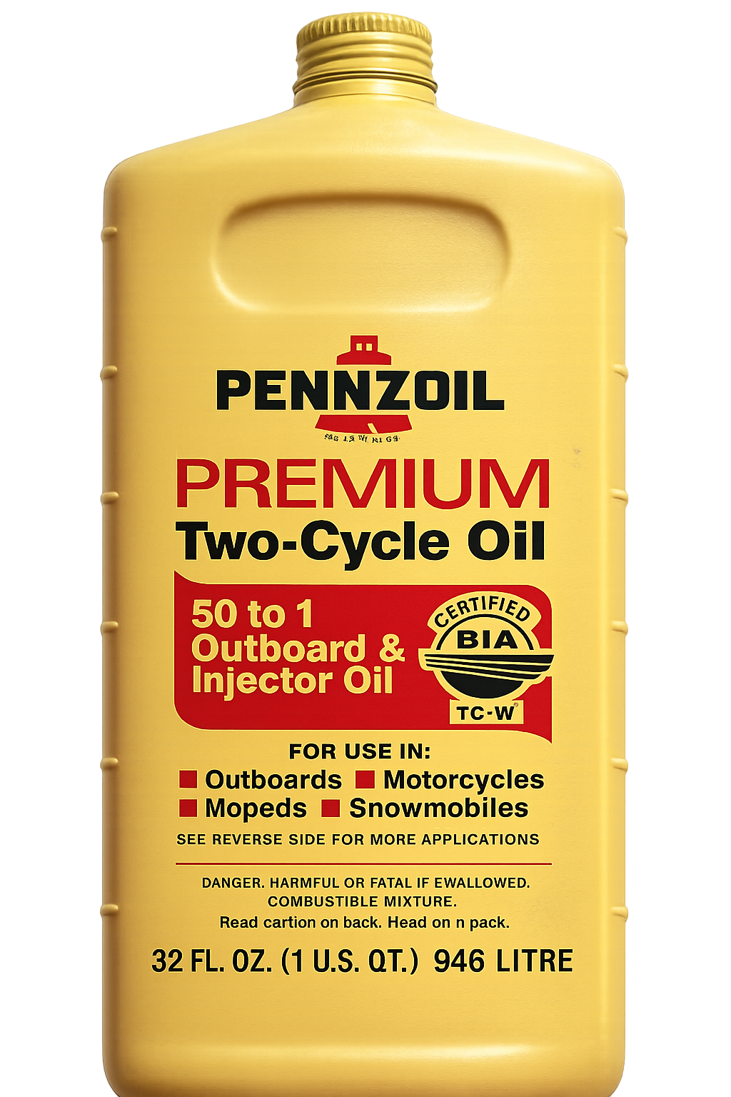 Рання пластикова HDPE-кварта моторного масла Pennzoil